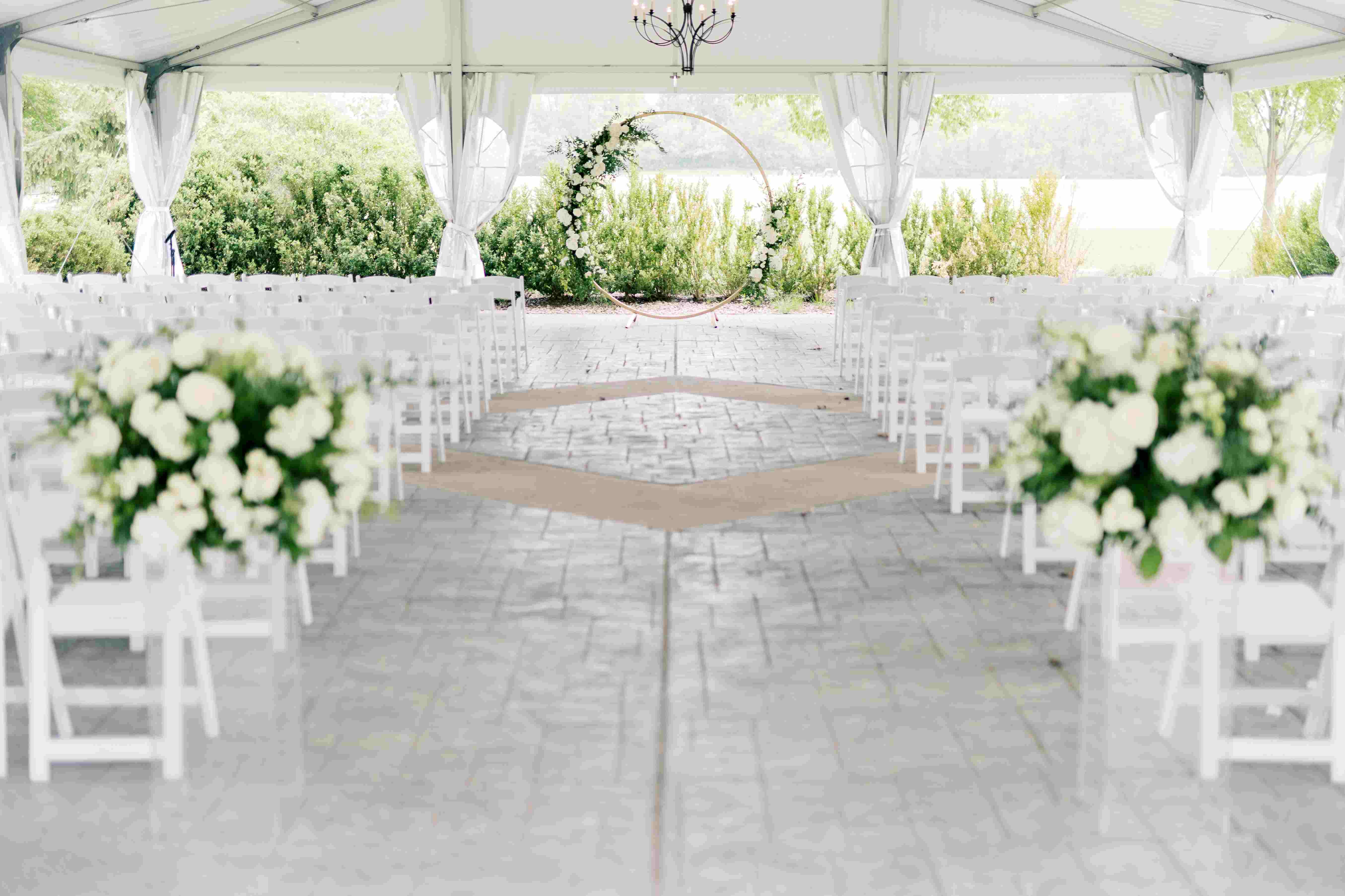 Event Tent and Lawn